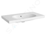 GEBERIT - Acanto Umyvadlo 900x482 mm, bez otvoru pro baterii, s přepadem, s KeraTect, bílá 500.624.01.8