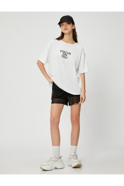 Koton Oversize Sports T-Shirt Printed