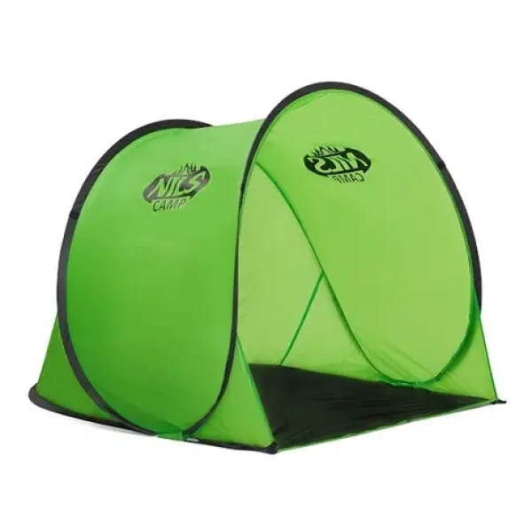 NILS Camp NC3173 zelený / Samorozkládací plážový stan / 110 x 140 x 110 cm / Vodní sloupec: 1000 mm (5907695545234)