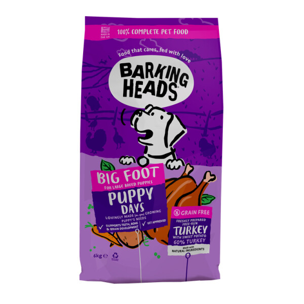 Barking Heads Big Foot Puppy Days Turkey 6 Kg