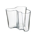 Iittala Skleněná váza Aalto 16 cm – Clear, čirá barva