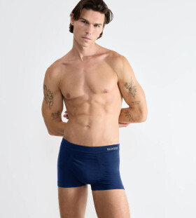Pánské boxerky GO Smooth Hipster 2P - UNKNOWN - tm. modré 6722 - SLOGGI DEEP WATER L