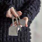 Bloomingville Sada nožů na sýry Kinnie – set 3 ks, stříbrná barva, kov