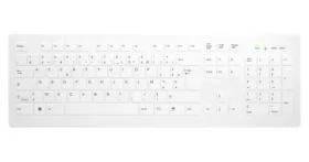 Contour ACTIVE KEY AK-C8112 Wireless bílá / Klávesnice bezdrátová / Hygienická / AZERTY / 105 kláves / 2.4 GHz / 4x AAA (AK-C8112-FU1-W/FR)