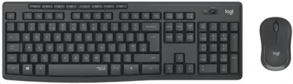 Logitech MK295 Silent tmavě šedá / Bezdrátová sada klávesnice a myši / FR layout / USB / nanopřijímač (920-009795)