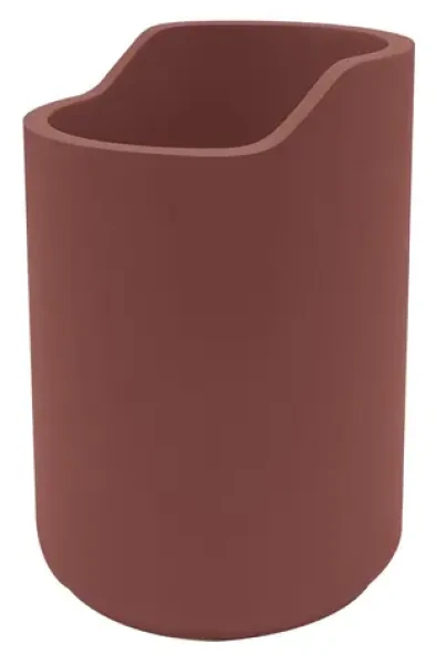 Spirella SYBELLA matně karmínová / Kelímek na zubní kartáčky / Polyresin
