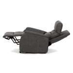 Polohovací křeslo, elektrické kabelové ovládání, černá, látka vintage, TV-L8904 BK3