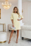 Dámské šaty 217-12 NEVA pastelově žluté - Numoco XL