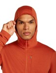 ICEBREAKER Mens 260 Quantum IV LS Zip Hood, Agate (vzorek) velikost: M