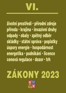 Zákony VI 2023 – Životní prostředí, Odpady, Obaly, Energie