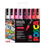 Posca sada popisovačů PC-5M, LOVE, 1,8 2,5 mm, teplých tónů