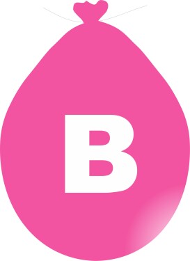 Balónek písmeno B růžové balonky.cz Balónek písmeno B růžové balonky.cz