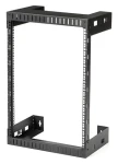 StarTech Nástěnný rozvaděč 15U černý / Rozvaděč / 19" / nosnost 90 kg / 505×310×775 mm (RK15WALLO)