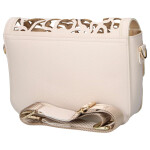 Stylová dámská koženková crossbody kabelka LB Ulma, béžová