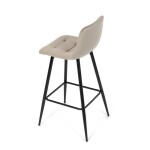 Barová židle, hnědá, látka,AUB-X7015 CAP2