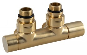 SAPHO - TWIN připojovací sada ventilů pro středové připojení, zlato mat CP401SGM