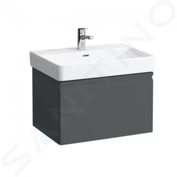 Laufen - Pro S Umyvadlová skříňka, 615x450x390 mm, 1 zásuvka, grafit mat H4834220964801