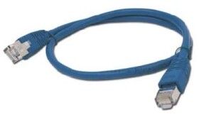 Gembird FTP CAT5E 0.5m / patch kabel / stíněný s ochranou a opletením / modrá (PP22-0.5M/B)