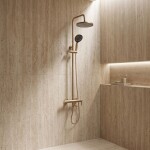 REA - Sprchový Set Arcos brush gold REA-P8716