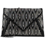 Luxusní dámské psaníčko Michelle Moon Elizara, černé