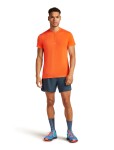 ICEBREAKER Mens Mer 125 Cool-Lite Speed SS Quarter Zip, Blaze (vzorek) velikost: M