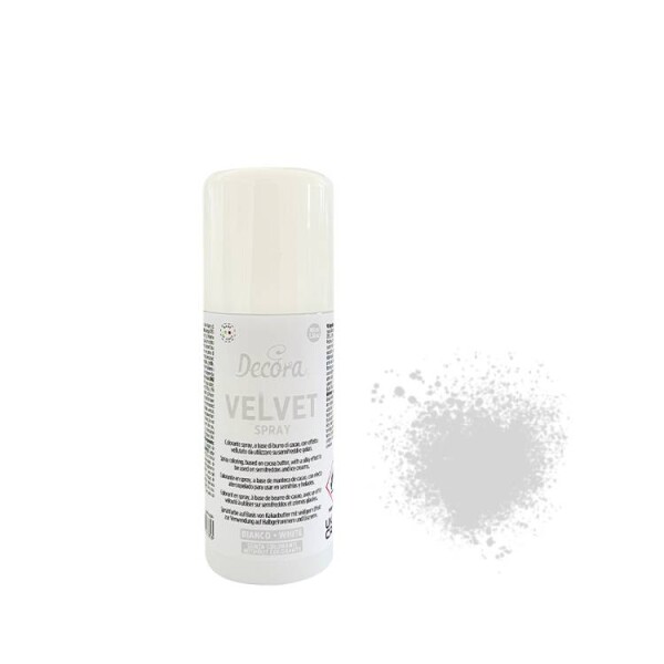 Sametový sprej Decora bílý (100 ml)