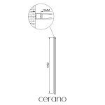 CERANO - Rozšiřovací profil pro boční stěnu - Ferri - chrom 15 mm CER-917292
