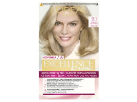 L'Oréal Paris Excellence Créme permanentní barva na vlasy 9.1 blond velmi světlá popelavá, 72+48+12+60 ml