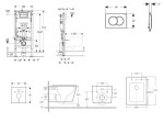 GEBERIT - Duofix Set předstěnové instalace, klozetu Arkas I a sedátka softclose, tlačítko Delta01, lesklý chrom SANI11CA1172