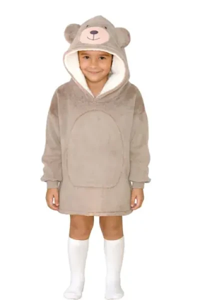 Cozy Noxxiez CH308 Medvěd - hřejivá televizní mikinová deka s kapucí pro děti 3 - 6 let (20-CH308)