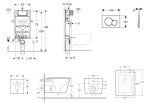 GEBERIT - Kombifix Set předstěnové instalace, klozetu Arkas I a sedátka softclose, tlačítko Sigma01, lakovaný matný chrom SANI15CA2110