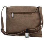 Trendy dámská koženková crossbody kabelka Korteri new, taupe