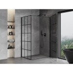 MEXEN/S - Mist-B sprchový kout dveře křídlové pravá 100 x 80, černá kratka, černá 8A2T-100-080-70-77-P