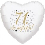 71. narozeniny balónek srdce Balonky.cz 71. narozeniny balónek srdce Balonky.cz