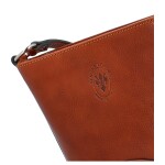 Luxusní dámská kožená crossbody kabelka Yllva, koňaková