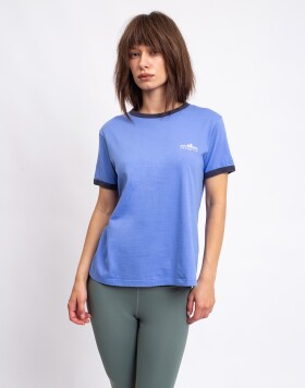 Tričko Patagonia W's Fitz Roy Foothills Ringer Tee Diver Blue