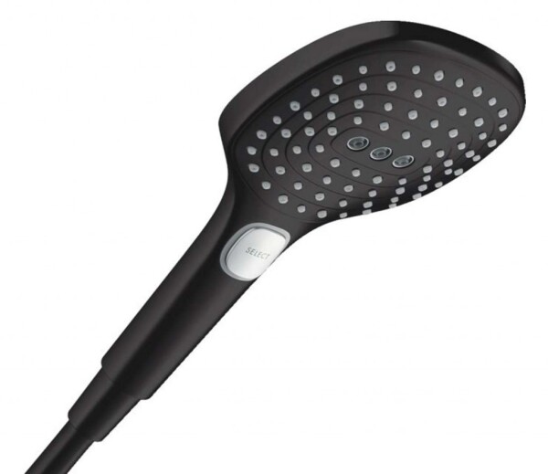 HANSGROHE - Raindance Select E Sprchová hlavice, 3 proudy, EcoSmart, matná černá 28728670