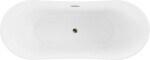 MEXEN - Celia vana volně stojící 170x75 cm, bílá, zlatý sifon 52331707500-G