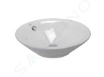 DURAVIT - Starck 1 Umyvadlová mísa, průměr 530 mm, s přepadem, bílá 0408530000