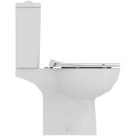 IDEAL STANDARD - Eurovit WC kombi se sedátkem SoftClose, vario odpad, spodní napouštění, RimLS+, bílá W007301