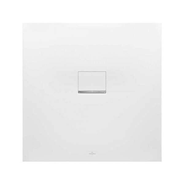 VILLEROY & BOCH - Squaro Infinity Sprchová vanička, 90x90 cm, Quaryl, Stone White UDQ9090SQI1V-RW