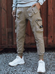 Pánské kalhoty cargo béžové FashionStreet UX4302 XXL