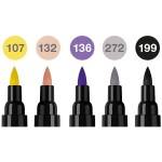 Popisovač Faber-Castell Pitt Artist Pen Dual Marker Fashion sada 5 ks