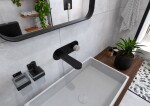Umyvadlová baterie SAT Fusion včetně podomítkového tělesa páka beton SATBSFU101BC SATBSFU101BC