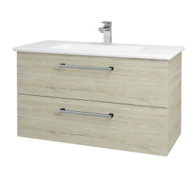 Dřevojas - Umyvadlová skříňka GIO SZZ2 100 - D05 Oregon / Úchytka T03 / D05 Oregon 130664C
