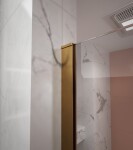 Erga Paris, U-profilová lišta pro sprchové zástěny o tloušťce skla 8mm, délka 200cm, zlatá matná, ERG-V02-PARIS-PROFILE-GB