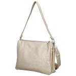 Stylová dámská koženková crossbody kabelka Cindra, zlatá