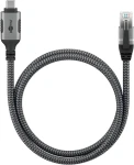 Goobay 70696 / Adaptérový kabel / USB-C 3.2 Gen2 na RJ45 / Cat.6 / 1 Gbit/s / 1 m (70696)
