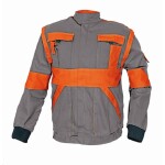 Montérková bunda MAX 2v1 100% bavlna 260g/m2 šedo-oranžová 52 šedo-oranžová