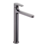 Vysoká umyvadlová baterie SAT Dark bez výpusti PVD Gun Metal SATBSDA285P SATBSDA285P
